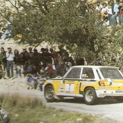 Carlos Sainz Cenamor - Antonio Boto
33º Rally RACE-Costa Blanca1985. Renault 5 Turbo TdC (VA-5060-I). Clasificado 5º.

Del 22 de Marzo al 24 de Marzo, Alicante.

Superficie: Asfalto con 410,00 km cronometrados.

Tomaron la salida 82 equipos, finalizaron 45.@
Palabras clave: ;Race;Renault;Turbo;1985;Grupo_B