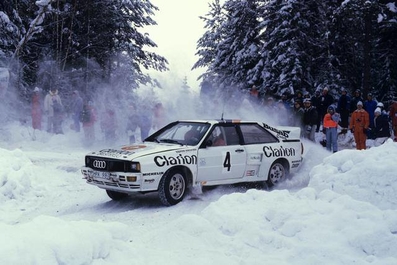 Per Eklund - Dave Whittock
35º Internacional Suecia Rally 1985. Audi Quattro A2 (HPK 987). Clasificado 5º.

Del 15 al 17 de Febrero, Karlstad, Suecia.
Superficie: nieve - hielo.

El Rally tenía un total de 1642.00 km de los que 513.68 km divididos en 29 tramos eran especiales.

Tomaron la salida 115, finalizaron 56.@
Palabras clave: ;Audi;Quattro;Suecia;Grupo_B;1985;nieve