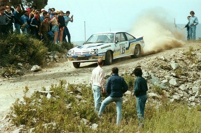 Federico Ormezzano - Carlo Cassina
17º Rallye dell'Isola d'Elba 1985. Opel Manta 400. Clasificado 7º.
Conrero Squadra Corse

Del 23 al 25 de Mayo, Portoferrario, Livorno, Italia.
Superficie: tierra.

El Rally constaba de 33 tramos cronometrados.
Desconocemos los kilómetros tanto totales como cronometrados.

Tomaron la salida 65 equipos, finalizaron 25.@
Palabras clave: Opel;Manta;Grupo_B;Elba;1985