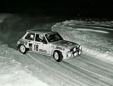 Lars-Erik Walfridsson - Lars Bäckman
35º Internacional Suecia Rally 1985. Renault 5 Turbo 