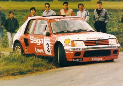 Bernard Darniche - Alain Mahé
21º 24 Heures d´Ypres 1985. Peugeot 205 Turbo 16 (932 SB 74). Abandonó por el diferencial.

Del 28 al 30 de Junio, Ypres, Bélgica.
Superficie: asfalto con 524.00 km cronometrados.

Tomaron la salida 148 equipos, finalizaron 73.@
Palabras clave: ;Peugeot;Turbo;Grupo_B;Ypres;1985