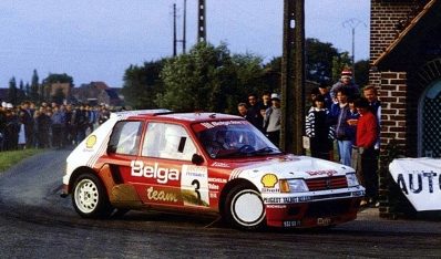 Bernard Darniche - Alain Mahe
21º 24 Heures d´Ypres 1985. Peugeot 205 Turbo 16 (932 SB 74). Abandonó por el diferencial.

Del 28 al 30 de Junio, Ypres, Bélgica.
Superficie: asfalto con 524.00 km cronometrados.

Tomaron la salida 148 equipos, finalizaron 73.@
Palabras clave: ;Peugeot;Turbo;Grupo_B;Belgica;1985