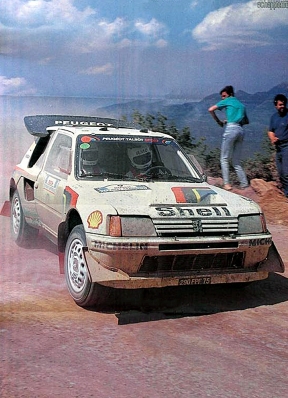 Bruno Saby - Jean-François Fauchille
33º Acropolis Rally 1986. Peugeot 205 Turbo 16 E2 (290 FPF 75). Clasificado 3º.
Peugeot Talbot Sport

Del 2 al 4 de Junio, Atenas, Grecia.
Superficie: tierra.

El Rally tení­a un total de 1890.00 km de los que 572.13 km divididos en 46 tramos eran especiales (8 de ellas fueron cancelados SS8, SS9, SS10, SS14, SS16, SS21, SS36 y SS45)

Tomaron la salida 101 equipos, finalizaron 34.@
Palabras clave: Peugeot;Turbo;Grupo_B;Acropolis;Grecia;1986