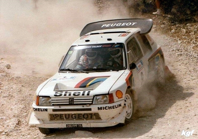 Bruno Saby - Jean-François Fauchille
33º Acropolis Rally 1986. Peugeot 205 Turbo 16 E2 (290 FPF 75). Clasificado 3º.
Peugeot Talbot Sport

Del 2 al 4 de Junio, Atenas, Grecia.
Superficie: tierra.

El Rally tení­a un total de 1890.00 km de los que 572.13 km divididos en 46 tramos eran especiales (8 de ellas fueron cancelados SS8, SS9, SS10, SS14, SS16, SS21, SS36 y SS45)

Tomaron la salida 101 equipos, finalizaron 34.@
Palabras clave: Peugeot;Turbo;Grupo_B;Acropolis;Grecia;1986
