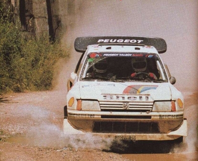 Bruno Saby - Jean-François Fauchille
33º Acropolis Rally 1986. Peugeot 205 Turbo 16 E2 (290 FPF 75). Clasificado 3º.
Peugeot Talbot Sport

Del 2 al 4 de Junio, Atenas, Grecia.
Superficie: tierra.

El Rally tení­a un total de 1890.00 km de los que 572.13 km divididos en 46 tramos eran especiales (8 de ellas fueron cancelados SS8, SS9, SS10, SS14, SS16, SS21, SS36 y SS45)

Tomaron la salida 101 equipos, finalizaron 34.@
Palabras clave: Peugeot;Turbo;Grupo_B;Acropolis;Grecia;1986