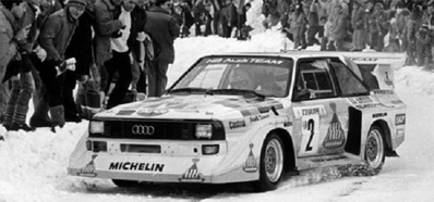 Walter Röhrl - Christian Geistdörfer
54º Rallye Automobile de Monte-Carlo 1986. Audi Sport Quattro S1 E2 (IN-NL 23). Clasificado 4º.
Audi Sport

Del 18 al 24 de Enero, Monte-Carlo.
Superficie: asfalto - nieve.

El Rally tenía un total de 3984.00 km de los que 881.20 km divididos en 36 tramos eran especiales.

Tomaron la salida 156 equipos, finalizaron 65.@
Palabras clave: Audi;Quattro;Walter_Röhrl;Grupo_B;Sport;Montecarlo;1986;Nieve