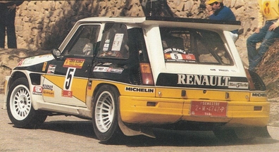 Carlos Sainz Cenamor - Antonio Boto
34º Rally RACE Costa Blanca 1986. Renault 5 Maxiturbo (2-M-4747-P). Abandonó.

Del 21 al 23 de Marzo, Alicante, España.
Superficie: asfalto.

Desconocemos de cuantos kilómetros y tramos especiales constaba la prueba.

Tomaron la salida 82 equipos, finalizaron 38.@
Palabras clave: ;Renault;Maxiturbo;Grupo_B;Race;Costa_Blanca;1986;Spain