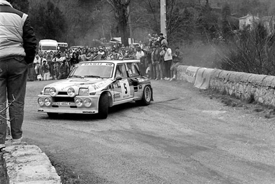 Carlos Sainz Cenamor - Antonio Boto
7º Rallye des Garrigues - Languedoc-Roussillon 1986. Renault 5 Maxiturbo (VA-4650-MA).
Abandonó por el embrague en SS16 Saint-Bresson 2 de 34.20 Km.

Del 3 al 6 de Abril, Nimes, Francia.

Superficie: asfalto con 501.90 km cronometrados divididos en 20 tramos especiales.

Tomaron la salida 102 equipos, finalizaron 44.@
Palabras clave: ;Grupo_B;Renault;Maxi_turbo;Turbo;Garrigues;Francia;1986