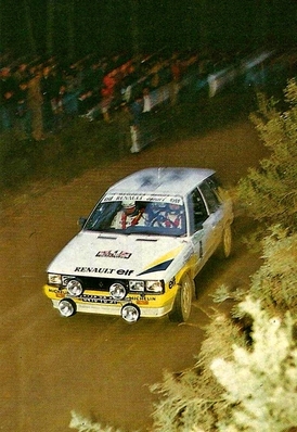 Jean Ragnotti - Pierre Thimonier
21º Rallye de Portugal Vinho do Porto 1987. Renault 11 Turbo (8416 YD 91). Clasificado 2º.

Del 11 al 14 de Marzo, Estoril, Cascais, Lisboa, Portugal.
Superficie: asfalto - tierra.

El Rally tenia un total de 2,088.23 Km de los que 603.50 Km divididos en 37 tramos, eran especiales.

Tomaron la salida 94 equipos, finalizaron 36.@
Palabras clave: ;Renault;Turbo;Portugal;1987