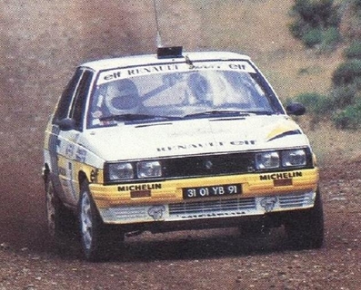 Jean Ragnotti - Pierre Thimonier
34º Acrópolis Rally 1987. Renault 11 Turbo (3101 YB 91). Clasificado 5º.

De 31 de Mayo al 3 de Junio, Atenas, Grecia.
Superficie: tierra.

El Rally tenia un total de 1.896,41 Km de los que 553.00 km divididos en 36 tramos eran especiales. (3 de ellos fueron cancelados SS9 Asopia 2 de 15.30 Km, SS24 y SS31).

Tomaron la salida 95 equipos, finalizaron 35.@
Palabras clave: ;Pierre_Thimonier;Renault;Grecia;Acropolis;1987