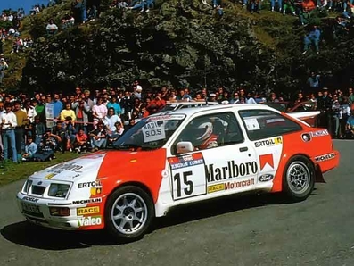 Carlos Sainz Cenamor - Antonio Boto
31º Tour de Corse - Rallye de France 1987. Ford Sierra RS Cosworth (V-9614-BZ). Clasificado 7º.

Del 7 al 9 de Mayo, Ajaccio, Córcega, Francia.
Superficie: asfalto.

El Rally tenia un total de 1367.02 km de los que 618.20 km divididos en 24 tramos eran especiales.

Se inscribieron 103 equipos, tomaron la salida 95, finalizaron 35.@
Palabras clave: ;Ford;Sierra;Cosworth;Corcega;1987;Corse