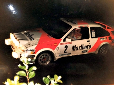 Carlos Sainz Cenamor - Luís Rodríguez Moya
25º Rally Principe de Asturias 1988. Ford Sierra Cosworth. Clasificado 2º.
El Rally constaba de 302.02 Km cronometrados divididos en 25 tramos.
Tomaron la salida 73 equipos, finalizaron 30.
COPYRIGHT Diego Cortina Huerta.@@
Palabras clave: ;Ford;Sierra;Cosworth;Asturias;1988