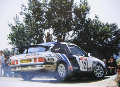 Carlos Sainz Cenamor - Lui­s Moya
32º Tour de Corse - Rallye de France 1988. Ford Sierra RS Cosworth (D323 TVW). Clasificado 5º.

Del 3 al 6 de Mayo, Ajaccio, Córcega, Francia.
Superficie: asfalto.

El Rally tenia un total de 1333.00 km de los que 622.84 km divididos en 30 tramos eran especiales.

Se inscribieron 93 equipos, tomaron la salida 93, finalizaron 42.@
Palabras clave: ;Luis_Moya;Ford;Sierra;RS;Cosworth;Corcega;1988;Corse