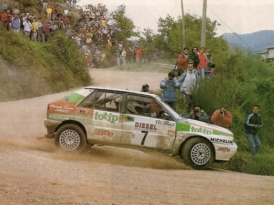 Dario Cerrato - Giuseppe Cerri
31º Rallye Sanremo - Rallye d'Italia 1989. Lancia Delta Integrale (TO 62126M). Clasificado 4º.
Jolly Club

Del 8 al 12 de Octubre, Sanremo, Liguria, Imperia, Italia.
Superficie: asfalto - tierra.

El Rally tenia un total de 2086.19 km de los que 544.20 km divididos en 34 tramos eran especiales.

Tomaron la salida 107 equipos, finalizaron 34.@
Palabras clave: Lancia;Delta;Integrale;Sanremo;1989