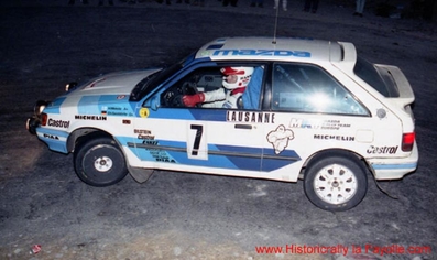 Hannu Mikkola - Christian Geistdörfer
57º Rallye Automobile de Monte-Carlo 1989. Mazda 323 4WD (GVL-668). Clasificado 4º.

Del 21 al 26 de Enero, Monte-Carlo.
Superficie: asfalto - nieve.

El Rally tenia un total de 2872.82 km, de los que 613.25 km, divididos en 24 tramos, eran especiales.

Tomaron la salida 172 equipos, finalizaron 83.@
Palabras clave: ;Mazda;Montecarlo;1989