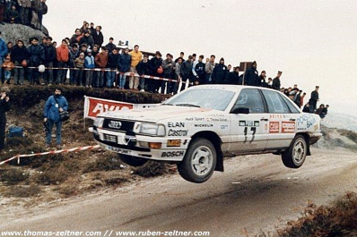 Georg Fischer -  Thomas Zeltner
23º Rallye de Portugal Vinho do Porto 1989. Audi 200 Quattro. (L 33.366). Clasificado 4º.

Del 28 de Febrero al 4 de Marzo, Estoril, Portugal.
Superficie: asfalto - tierra.

El Rally tenia un total de 2153.02 km de los que 576.88 km divididos en 38 tramos eran especiales, (una de ellas fue cancelada SS18 Ponte de Lima de 16.80 Km).

Tomaron la salida 93 equipos, finalizaron 38.@
Palabras clave: Audi;Quattro;Portugal;1989;