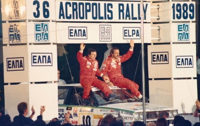 Jorge Recalde - Jorge Del Buono
36º Acropolis Rally 1989. Lancia Delta Integrale (TO 34164H). Clasificado 5º.

Del 27 de Mayo al 1 de Junio, Atenas, Grecia.
Superficie: tierra.

El Rally tenia un total de 1880.41 km de los que 588.51 km divididos en 42 tramos eran especiales.

Tomaron la salida 97 equipos, finalizaron 40.@
Palabras clave: Jorge_Recalde;Lancia;Delta;Integrale;Grecia;Acropolis;1989;Personajes