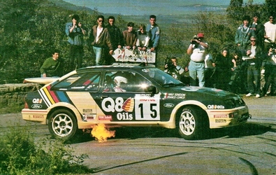 Franco Cunico - Massimo Sghedoni
33º Tour de Corse - Rallye de France 1989. Ford Sierra RS Cosworth (D372 TAR). Clasificado 7º.

Del 23 al 26 de Abril, Ajaccio, Córcega, Francia.
Superficie: asfalto.

El Rally tenia un total de 1439.85 km de los que 628.71 km divididos en 33 tramos eran especiales.

Se inscribieron 85 equipos, tomaron la salida 79, finalizaron 39.@
Palabras clave: ;Ford;Sierra;RS;Cosworth;Corse;Corcega;1989