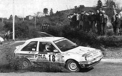 Gregoire de Mevius - Willy Lux
23º Rallye de Portugal Vinho do Porto 1989. Mazda 323 4WD (AT 262669). Clasificado 7º.

Del 28 de Febrero al 4 de Marzo, Estoril, Portugal.
Superficie: asfalto - tierra.

El Rally tenia un total de 2153.02 km de los que 576.88 km divididos en 38 tramos eran especiales, (una de ellas fue cancelada SS18 Ponte de Lima de 16.80 Km).

Tomaron la salida 93 equipos, finalizaron 38.@

Palabras clave: Mazda;4WD;Portugal;1989