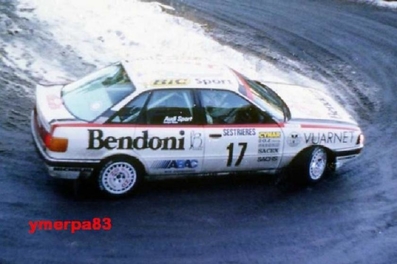 Paola De Martini - Umberta Gibellini
57º Rallye Automobile de Monte-Carlo 1989. Audi 90 Quattro (33640). Clasificada 9ª de la general y 1ª en copa de damas.

Del 21 al 26 de Enero, Monte-Carlo.
Superficie: asfalto - nieve.

El Rally tenia un total de 2872.82 km, de los que 613.25 km, divididos en 24 tramos, eran especiales.

Tomaron la salida 172 equipos, finalizaron 83.@
Palabras clave: ;Audi;Quattro;Montecarlo;1989