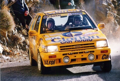 Per Eklund - Dave Whittock
57º Rallye Automobile de Monte-Carlo 1989. Nissan March Turbo (KNY54NU440). Abandonó por la suspensión del coche quedando clasificado 85º.

Del 21 al 26 de Enero, Monte-Carlo.
Superficie: asfalto - nieve.

El Rally tenia un total de 2872.82 km, de los que 613.25 km, divididos en 24 tramos, eran especiales.

Tomaron la salida 172 equipos, finalizaron 83.@
Palabras clave: ;Nissan;March;Turbo;Montecarlo;1989