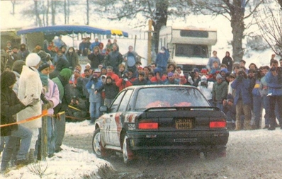 Ari Vatanen - Bruno Berglund
57º Rallye Automobile de Monte-Carlo 1989. Mitsubishi Galant VR-4 (E300 MMM). Abandonó por accidente quedando clasificado 87º.

Del 21 al 26 de Enero, Monte-Carlo.
Superficie: asfalto - nieve.

El Rally tenia un total de 2872.82 km, de los que 613.25 km, divididos en 24 tramos, eran especiales.

Tomaron la salida 172 equipos, finalizaron 83.@
Palabras clave: ;Mitsubishi;Galant;VR-4;Montecarlo;1989