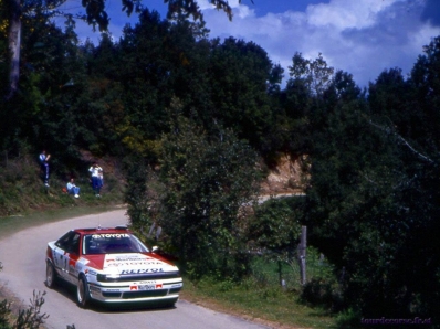 Carlos Sainz Cenamor - Luís Rodríguez Moya
35º Tour de Corse - Rallye de France 1991. Toyota Celica GT-4 