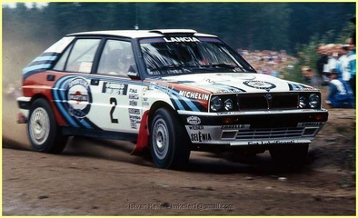 Juha Kankkunen - Juha Piironen
41º 1000 Lakes Rally 1991. Lancia Delta Integrale 16V (TO 76856R). Clasificado 1º.

Del 22 al 25 de Agosto, Laajavuori, Jyväskylä, Finlandia.
Superficie: tierra.

El Rally tenia un total de 1660.31 km de los que 524.26 km divididos en 42 tramos eran especiales.

Se inscribieron 148 equipos, finalizaron 88.@
Palabras clave: ;Juha_Piironen;Lancia;Delta;Integrale;Finlandia;1991