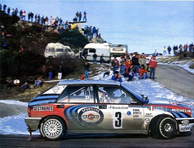 Massimo "Miki" Biasion - Tiziano Siviero
59º Rallye Automobile de Monte-Carlo 1991. Lancia Delta Integrale 16V (TO 92330P). Clasificado 2º.

Del 24 al 30 de Enero, Monte-Carlo.
Superficie: asfalto - nieve.

El Rally tenia un total de 3390.27 km de los que 628.64 km divididos en 27 tramos eran especiales.

Tomaron la salida 167 equipos, finalizaron 75.@
Palabras clave: ;Lancia;Delta;Integrale;Montecarlo;1991