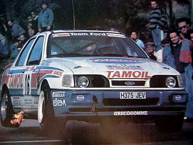 Gianfranco (Franco) Cunico - Stefano Evangelisti
35º Tour de Corse - Rallye de France 1991. Ford Sierra RS Cosworth 4x4 (H375 JEV). Clasificado 3º.

Del 28 de Abril al 1 de Mayo, Ajaccio, Córcega, Francia.
Superficie: asfalto.

El Rally tenia un total de 1384.51 km de los que 625.91 km divididos en 27 tramos eran especiales.

Tomaron la salida 101 equipos, finalizaron 43.@
Palabras clave: ;Ford;Sierra;Cosworth;Corse;Corcega;1991
