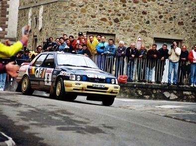François Delecour - Anne-Chantal Pauwels
33º Rallye Sanremo - Rallye d'Italia 1991. Ford Sierra RS Cosworth 4x4 (H314 OEV). Clasificado 4º.

Del 12 al 17 de Octubre, Sanremo, Imperia, Liguria Italia.
Superficie: asfalto - tierra.

El Rally tenia un total de 2185.96 km de los que 572.91 divididos en 31 tramos, eran especiales.

Tomaron la salida 87 equipos, finalizaron 40.@
Palabras clave: ;Ford;Sierra;RS;Cosworth;Sanremo;1991;Chiusdino