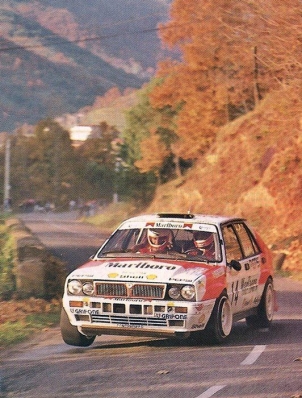 Luis Monzon - Alex Romani
27º Rallye Catalunya - Costa Brava - Rallye de España 1991. Lancia Delta HF Integrale 16v (TO 44775R). Clasificado 7º.
Escudería Telde

Del 10 al 13 de Noviembre, Lloret de Mar, Girona, Catalunya, España.
Superficie: asfalto - tierra.

El Rally tenia un total de 1606.98 km de los que 594.01 km divididos en 35 tramos eran especiales, (2 de ellas fueron canceladas SS4 Sant Hilari - Osor de 13.57 Km y SS29 Riera de Merles de 14.36 Km).

Tomaron la salida 76 equipos, finalizaron 33.@
Palabras clave: Lancia;Delta;Integrale;Catalunya;1991;España;Spain