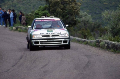 François Chatriot - Michel Perin
35º Tour de Corse - Rallye de France 1991. Subaru Legacy RS (H640 JBW). Clasificado 9º.

Del 28 de Abril al 1 de Mayo, Ajaccio, Córcega, Francia.
Superficie: asfalto.

El Rally tenia un total de 1384.51 km de los que 625.91 km divididos en 27 tramos eran especiales.

Tomaron la salida 101 equipos, finalizaron 43.@
Palabras clave: ;Subaru;Legacy;Corse;Corcega;1991