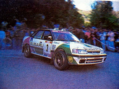 François Chatriot - Michel Perin
35º Tour de Corse - Rallye de France 1991. Subaru Legacy RS (H640 JBW). Clasificado 9º.

Del 28 de Abril al 1 de Mayo, Ajaccio, Córcega, Francia.
Superficie: asfalto.

El Rally tenia un total de 1384.51 km de los que 625.91 km divididos en 27 tramos eran especiales.

Tomaron la salida 101 equipos, finalizaron 43.@
Palabras clave: ;Subaru;Legacy;Corse;Corcega;1991