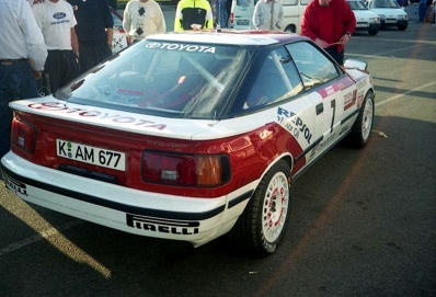 Armin Schwarz - Arne Hertz
35º Tour de Corse - Rallye de France 1991. Toyota Celica GT-4 "ST165" (K-AM 677). Abandonó por accidente en SS8 Levie - Sotta de 26 Km.

Del 28 de Abril al 1 de Mayo, Ajaccio, Córcega, Francia.
Superficie: asfalto.

El Rally tenia un total de 1384.51 km de los que 625.91 km divididos en 27 tramos eran especiales.

Tomaron la salida 101 equipos, finalizaron 43.@
Palabras clave: ;Corse;Corcega;Toyota;Celica;ST165;1991;Parque_Cerrado