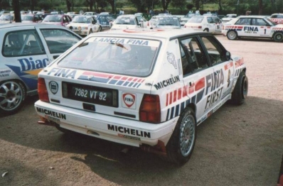 Bruno Saby - Daniel Grataloup
35º Tour de Corse - Rallye de France 1991. Lancia Delta Integrale 16V (7362 VT 92). Abandonó por daños de accidente en SS9 Aullene - Zicavo de 25.36 km.

Del 28 de Abril al 1 de Mayo, Ajaccio, Córcega, Francia.
Superficie: asfalto.

El Rally tenia un total de 1384.51 km de los que 625.91 km divididos en 27 tramos eran especiales.

Tomaron la salida 101 equipos, finalizaron 43.@
Palabras clave: ;Lancia;Delta;Integrale;Corcega;1991;Corse;Parque_Cerrado