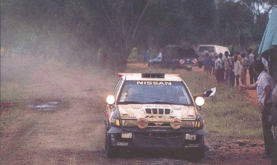 David Llewellin - Peter Diekmann
39º Martini Safari Rally Kenya 1991. Nissan Sunny GTI-R (H2 NME). Abandonó por accidente de tráfico durante TC10.
Nissan Motorsports Europe

Del 27 de Marzo al 1 de Abril, Nairobi, Kenya, África.
Superficie: tierra.

El Rally tenia un total de 4520.76 km con 79 controles horarios.

Tomaron la salida 57 equipos, finalizaron 27.@
Palabras clave: Nissan;Sunny;GT-R;Safari;1991