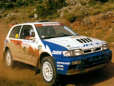 Stig Blomqvist - Benny Melander
38º Acropolis Rally 1991. Nissan Sunny GTI-R, Retirado por el diferencial en SS20 Loutra Smokovou 1 de 8,7 Km.

Del 1 al 6 de Junio, Atenas, Grecia.
Superficie: tierra.

El Rally tenia un total de 1.776,55 km de los que 597.35 km divididos en 48 tramos eran especiales, (una de ellas fue cancelada SS22 Aghia Triada de 9,55 Km).

Tomaron al salida 94 equipos, finalizaron 37.@
Palabras clave: Stig_Blomqvist;Nissan;Sunny;Acropolis;Grecia;1991