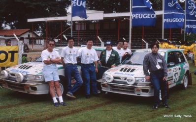 39º Martini Safari Rally Kenya 1991
Nissan Sunny GTI-R

Prueba 4 de 14

Del 27 de Marzo al 1 de Abril, Nairobi, Kenya, África.
Superficie: tierra.

El Rally tenia un total de 4520.76 km con 79 controles horarios.

Tomaron la salida 57 equipos, finalizaron 27.
Palabras clave: Safari;1991;Parque_Cerrado