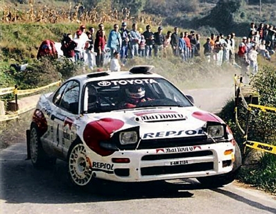 Carlos Sainz Cenamor - Luís Rodríguez Moya
28º Rally Catalunya-Costa Brava 1992. Toyota Celica Turbo 4WD (ST185). Clasificado 1º.
Foto: SS19 Montmajor - Casserres de 12.62 km.
El Rally tenia un total de 1,505.08 Km de los que 519.65 Km divididos en 29 tramos, eran especiales, (uno de ellos fue cancelado SS7).
Se inscribieron 79 equipos, tomaron la salida 74, finalizaron 31.@
Palabras clave: ;Toyota;Celica;Catalunya;1992