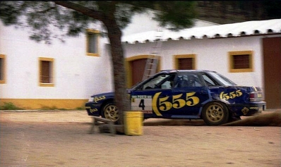 Colin McRae - Derek Ringer
27º Rallye de Portugal - Vinho do Porto 1993. Subaru Legacy RS (J555 STE). Clasificado 7º.

Del 3 al 6 de Marzo, Portugal.
Superficie: asfalto - tierra.

El Rally tenia un total de 2164.91 km de los que 576.13 km divididos en 38 tramos eran especiales (una de ellas fue cancelada SS10 Caramulo de 14.08 Km).

Se inscribieron 90 equipos, tomaron la salida 84, finalizaron 32.@
Palabras clave: ;Subaru;Legacy;RS;Portugal;1993