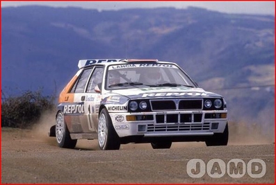 Carlos Sainz Cenamor - Lui­s Moya
61º Rallye Automobile de Monte-Carlo 1993. Lancia Delta HF Integrale (TO 73022T). Clasificado 14º.
Jolly Club

Del 21 al 27 de Enero, Monaco.
Superficie: asfalto - nieve.

El Rally tenia un total de 3086.00 km de los que 593.62 km divididos en 22 tramos, eran especiales.

Se inscribieron 182 equipos, tomaron la salida 167, finalizaron 86.@
Palabras clave: Integrale;Lancia;Delta;Montecarlo;1993