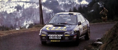Carlos Sainz Cenamor - Luís Rodríguez Moya
62º Rallye Automobile de Monte-Carlo 1994. Subaru Impreza 555 (L555 REP). Clasificado 3º.

Del 22 al 27 de Enero, Monte-Carlo.
Superficie: asfalto - nieve.

El Rally tenia un total de 3058.00 km de los que 588.43 km divididos en 22 tramos eran especiales.

Se inscribieron 195 equipos, tomaron la salida 186, finalizaron 94.@
Palabras clave: ;Luis_Moya;Subaru;Impreza;Montecarlo;1994
