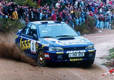 Carlos Sainz Cenamor - Luà­s Moya
28º TAP Rallye de Portugal 1994. Subaru Impreza 555 (L 555 STE). Clasificado 4º.

Del 1 al 4 de Marzo, Estoril.
Superficie: asfalto - tierra.

El Rally tenia un total de 2.214.81 Km de los que 571.82 Km divididos en 36 tramos eran especiales.

Se inscribieron 97 equipos, tomaron la salida 89, finalizaron 34.@
Palabras clave: ;Luis_Moya;Subaru;Impreza;Portugal;1994