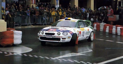 José Maria Ponce - Gaspar Leòn
65º Rallye Automobile de Monte-Carlo 1997. Toyota Celica GT-Four -ST205- (AL 551 SB). Abandonó por accidente en SS13 Sisteron - Thoard - 36.67 km.

Del 18 al 22 de Enero, Monte-Carlo.
Superficie: asfalto - nieve.

El Rally tenia un total de 1704.90 km de los que 398.31 km divididos en 18 tramos, eran especiales.

Tomaron la salida 23 equiposs, finalizaron 17.@
Palabras clave: Toyota;Celica;GT-Four;ST205;Montecarlo;1997