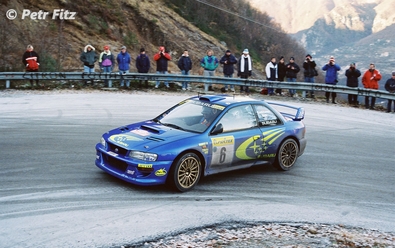 Juha Kankkunen - Juha Repo
67º Rallye Automobile de Monte-Carlo 1999. Subaru Impreza S5 WRC '99 (S8 SRT). Clasificado 2º.

Del 17 al 20 de Enero, Monte-Carlo.
Superficie: asfalto - nieve.

El Rally tenia un total de 1613.7 km de los que 424.6 km divididos en 14 tramos, eran especiales.

Tomaron la salida 86 equipos, finalizaron 46.

© Petr Fitz
@@
Palabras clave: ;Subaru;Impreza;WRC;Montecarlo;1999