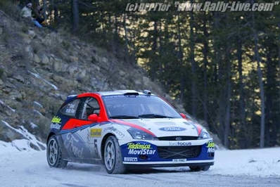 Colin McRae - Nicky Grist
70º Rallye Automobile de Monte-Carlo 2002. Ford Focus RS WRC '02 (Y5 FMC). Clasificado 4º.
Ford Motor Co. Ltd.

Del 18 al 20 de Enero, Monaco.
Superficie: asfalto - nieve.

El Rally tenia un total de 1424.55 km km de los que 396.78 km divididos en 15 tramos eran especiales, (una de ellas fue cancelada SS2 Sisteron - Thoard 1 de 36.73 Km).

Se inscribieron 55 equipos, tomaron la salida 54, finalizaron 26.@
Palabras clave: Ford;Focus;WRC;Montecarlo;2002;nieve