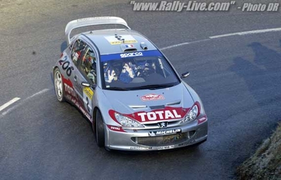 Gilles Panizzi - Hervé Panizzi
70º Rallye Automobile de Monte-Carlo 2002. Peugeot 206 WRC (952 NVB 75). Clasificado 7º.
Peugeot Total

Del 18 al 20 de Enero, Monaco.
Superficie: asfalto - nieve.

El Rally tenia un total de 1424.55 km km de los que 396.78 km divididos en 15 tramos eran especiales, (una de ellas fue cancelada SS2 Sisteron - Thoard 1 de 36.73 Km).

Se inscribieron 55 equipos, tomaron la salida 54, finalizaron 26.@
Palabras clave: Gilles_Panizzi;Peugeot;WRC;Montecarlo;2002