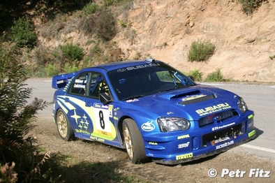 Tommi Mäkinen - Kaj Lindstrom
39º Rallye Catalunya - Costa Brava - Rallye de España 2003. Subaru Impreza S9 WRC '03 (S30 WRT). Clasificado 8º.

Del 24 al 26 de Octubre, Lloret de Mar, Girona, Catalunya, España.
Superficie: asfalto.

El Rally tenia un total de 1553.72 Km de los que 381.18 Km divididos en 22 tramos eran especiales.

Se inscribieron 49 equipos, tomaron la salida 47, finalizaron 33.

© Petr Fitz
@@
Palabras clave: ;Subaru;Impreza;WRC;Catalunya;2003;Spain