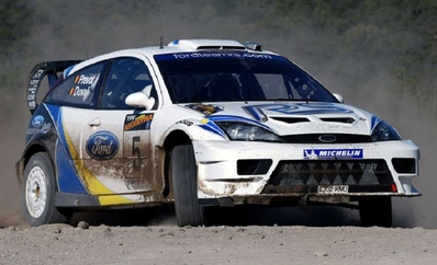 François Duval - Stéphane Prévot
23º YPF Rally Argentina 2003. Ford Focus RS WRC '03 (EJ02 KMU). Clasificado 8º.
El Rally tenia un total de 1,370.00 Km de los que 402.35 Km divididos en 25 tramos eran especiales, (uno de ellos fue cancelados SS14 Capilla del Monte - San Marcos Sierra 1 de 23.02 Km.
Se inscribieron 88 equipos, tomaron la salida 78, finalizaron 33.

© Teams
@
Palabras clave: ;Ford;Focus;WRC;Argentina;2003